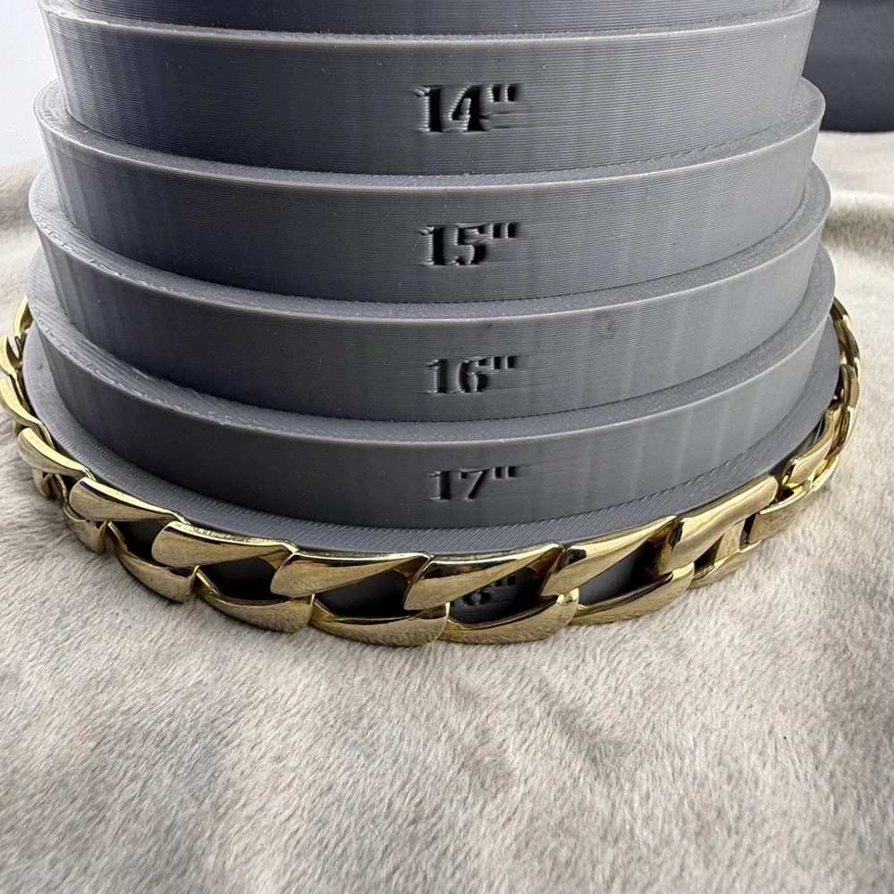 Vintage Estate Chain Gold Tone Chunky Link Snap Closure 19in